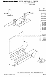 KitchenAid KUDU03FTPA2 Teileliste