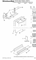 KitchenAid KUDU03FTSS0 Parts List