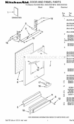 KitchenAid KUDU03STBL3 Liste des pièces