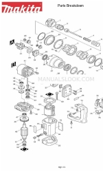 Makita 6922NB Podział części