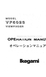 Ikegami VF5023 Viewfinder Manual de instrucciones