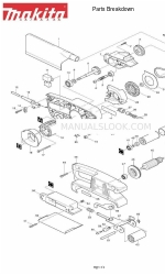 Makita 9910 Opsplitsing onderdelen