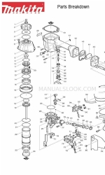 Makita AN611 Parts Breakdown