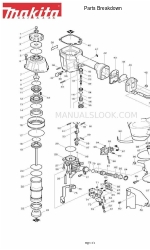 Makita AN611 Desglose de piezas