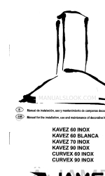 James KAVEZ 90 INOX Manual For The Installation, Use And Maintenance