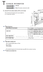 Makita AN942 Technische informatie