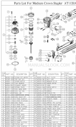 Makita AT1150A Lista części