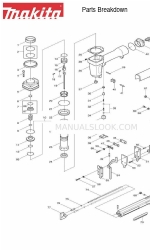 Makita AT638 Opsplitsing onderdelen