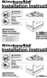 KitchenAid 3186508 Manual de instruções de instalação