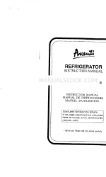 Avanti 261YGB Manuale di istruzioni