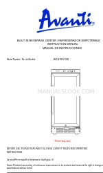 Avanti BCA1501SS Buku Petunjuk