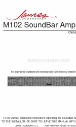 James Loudspeaker M102 Manual del usuario