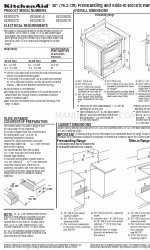 KitchenAid Architect Series II KERS807SSS Manuel des dimensions