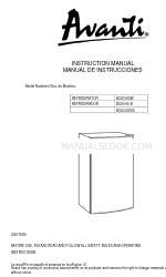 Avanti BCA3191 Manual de instrucciones