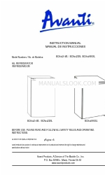 Avanti BCA4421WL Instruction Manual