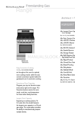 KitchenAid Architect Series II KGRS205T Manuale delle dimensioni