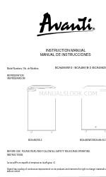 Avanti BCA4560W-2 Manual de instruções