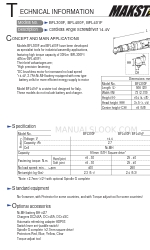 Makita BFL300F Informations techniques