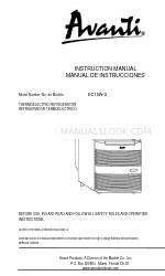 Avanti EC15W-2 Gebruiksaanwijzing