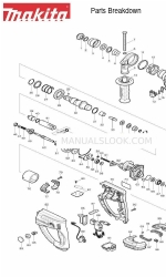 Makita BHR202 Repartição das peças