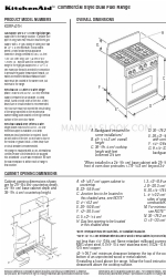 KitchenAid KDRP407H Manual de dimensões