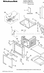 KitchenAid KDRP407HSS11 Lista de peças