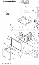 KitchenAid KDRP407HSS13 Parts List