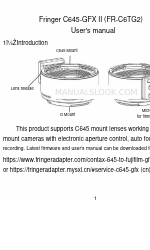 Fringer C645-GFX II Manual del usuario