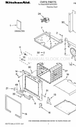 KitchenAid KDRP467KSS03 Lista de peças