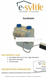 e-sylife Gas Module Посібник з монтажу