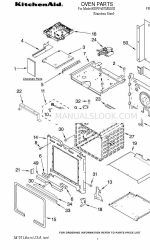 KitchenAid KDRP487MSS03 Manuale delle parti