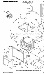 KitchenAid KDRP707RSS00 Manuale delle parti