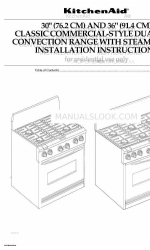 KitchenAid KDRP767RSS01 Installation Instructions Manual