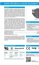 E-T-A EtherNetIP ControlPlex CPC12EN Manuale di avvio rapido