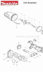 Makita BML185 Opsplitsing onderdelen