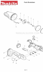 Makita BML185 Podział części