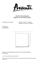 Avanti RM1701B-1 Instruction Manual