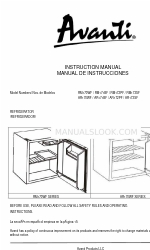 Avanti RM170WF Instruction Manual