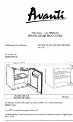 Avanti RM1751B Manuel d'instruction