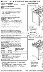 KitchenAid KDRS807X 치수 매뉴얼