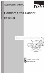 Makita BO6030 Manuel d'instruction