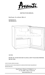 Avanti RM2411B Manual de instruções