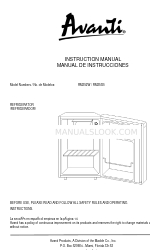 Avanti RM253B Manual de instruções