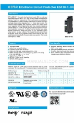 E-T-A ESX10-T -DC Series Handbuch