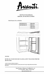 Avanti RM3422PS Manual de instruções