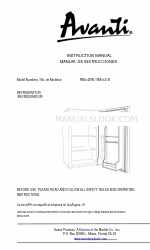 Avanti RM4122PS Manual de instruções