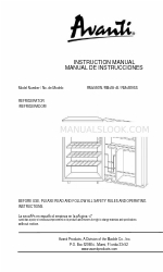 Avanti RM4550W Instrukcja obsługi