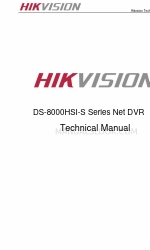 HIKVISION DS-8000HSI-S Series Podręcznik techniczny