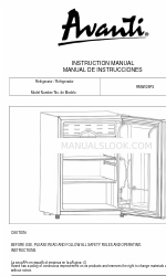 Avanti RMW026PS Manuale di istruzioni