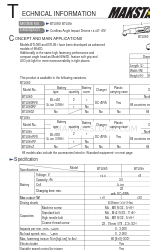 Makita BTL061RFE Technical Information